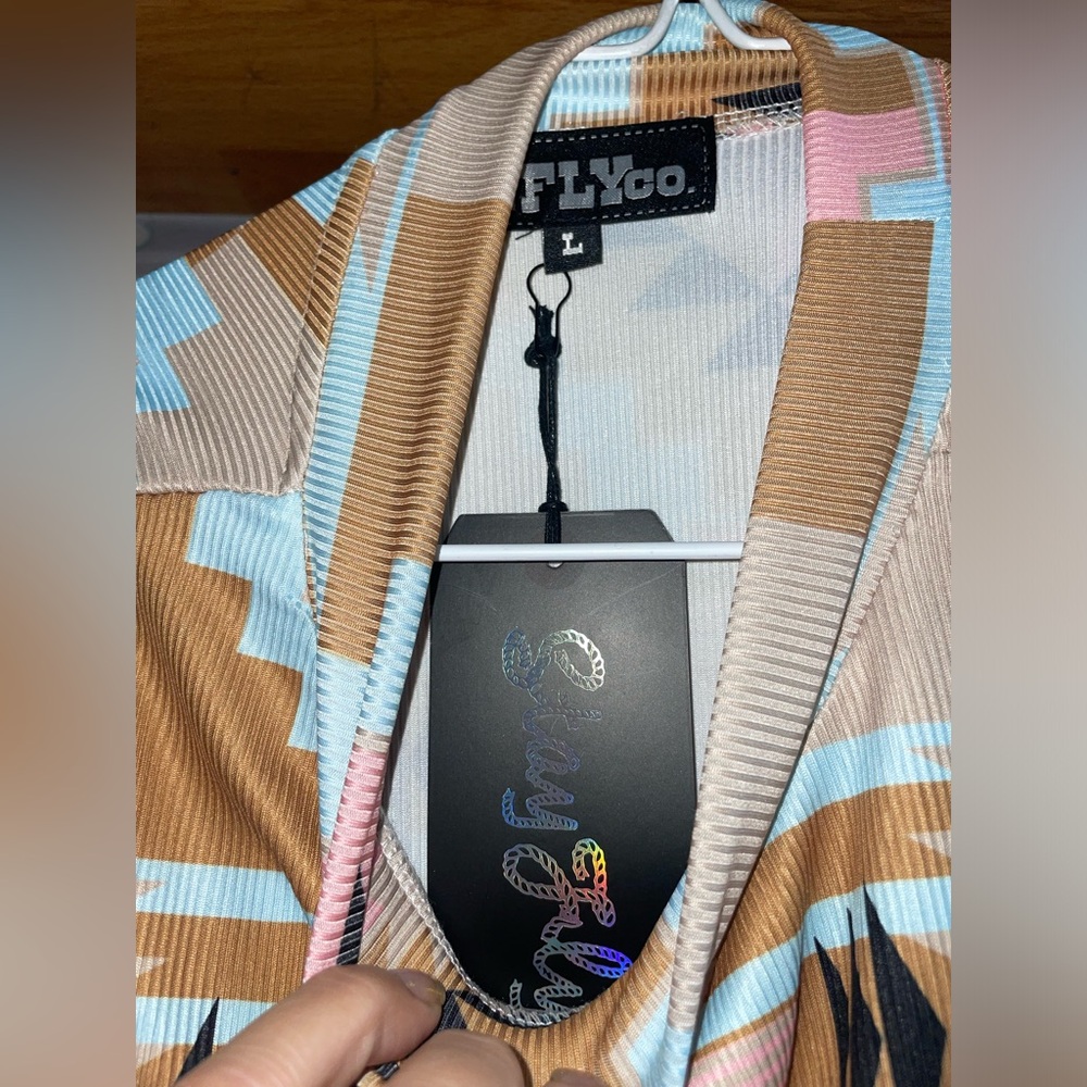 womens nwt large Geometric Pattern Sleeveless Top… - image 3